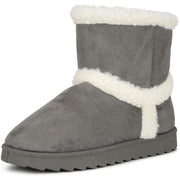 OMP Womens Faux Fur Pull On Ankle Boots