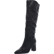 Fairfield Womens Faux Leather Pointed Toe Knee-High Boots