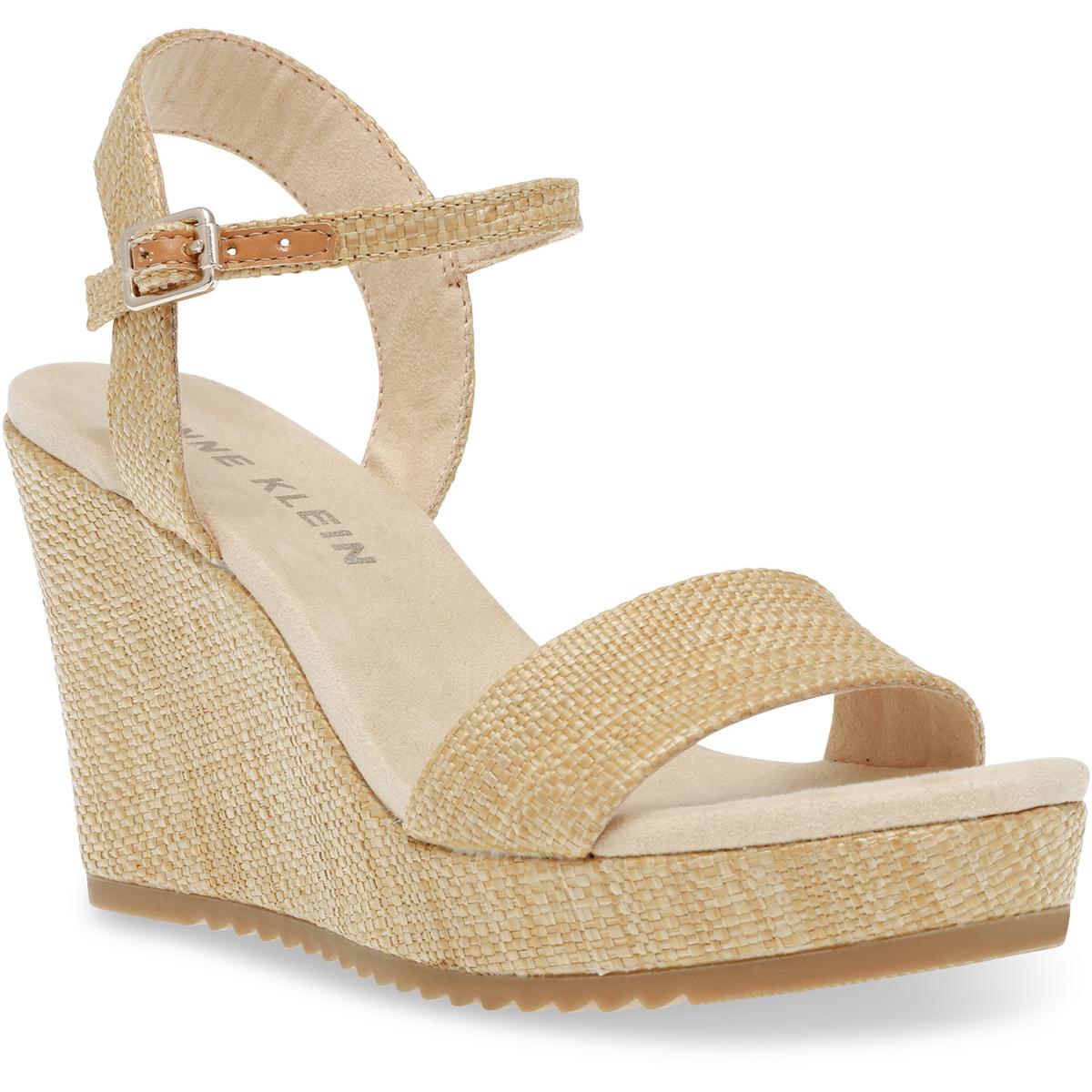 Wella Womens Rhinestone Ankle Strap Platform Sandals