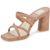 Patsi Womens Faux Leather Square Toe Block Heel