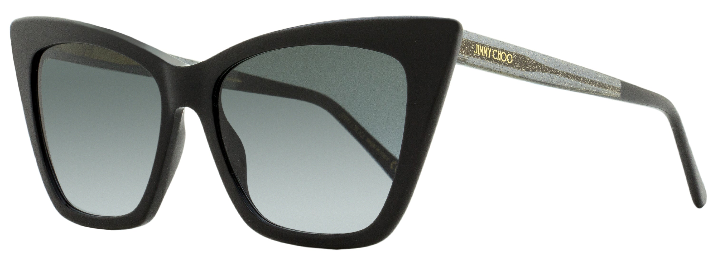 Jimmy Choo Cat Eye Sunglasses Lucine 8079O Black 55mm Black