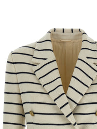 Brunello Cucinelli Women Striped Sweater Blazer