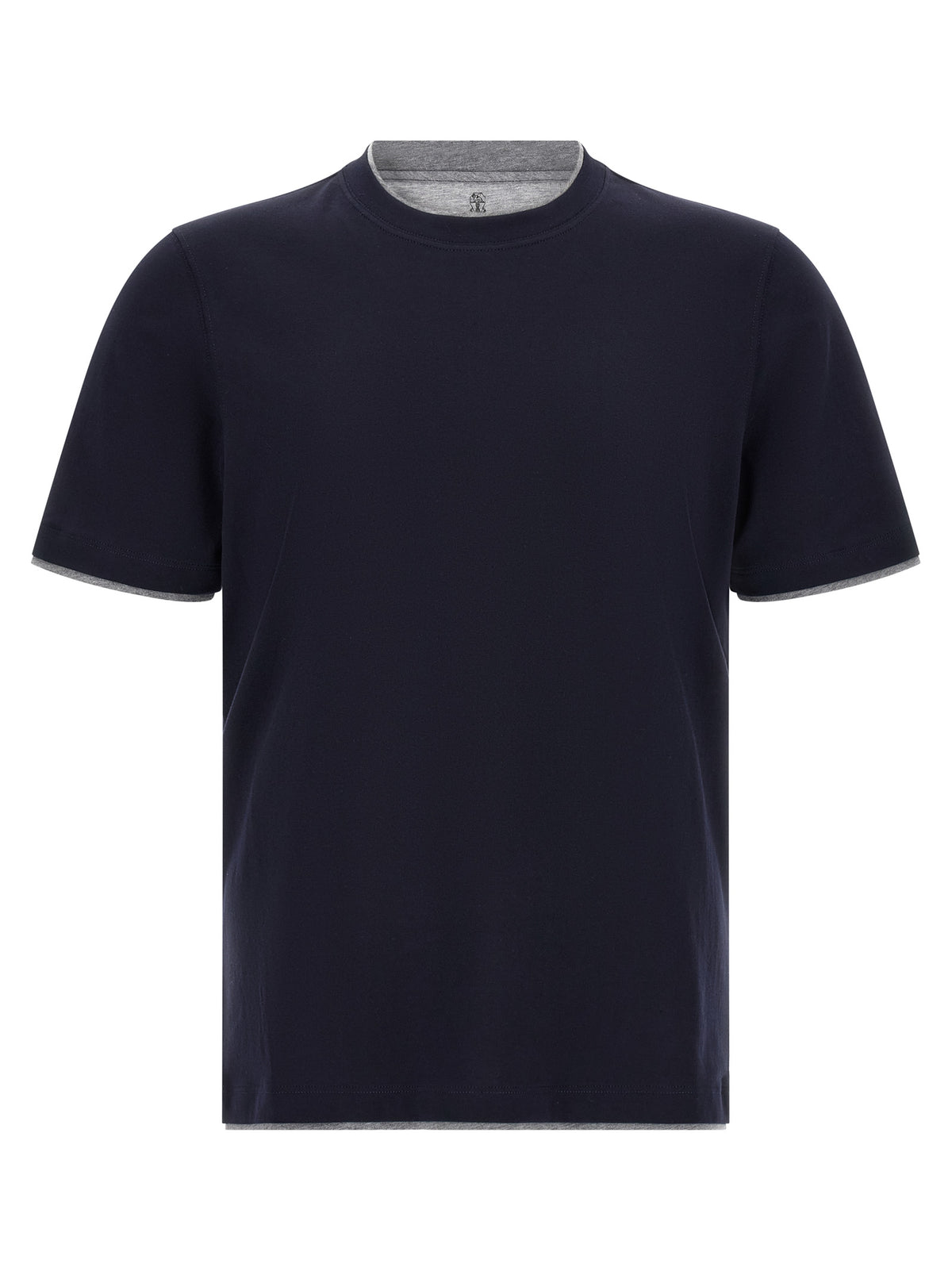 Brunello Cucinelli Men Double Layer T-Shirt