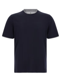 Brunello Cucinelli Men Double Layer T-Shirt