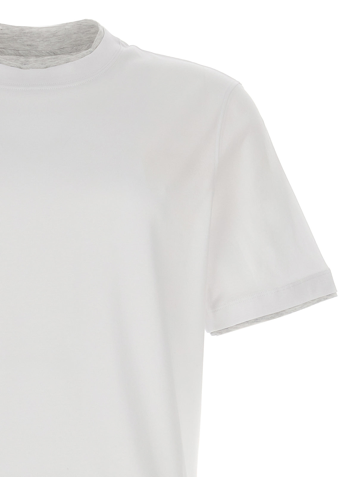 Brunello Cucinelli Men Double Layer T-Shirt