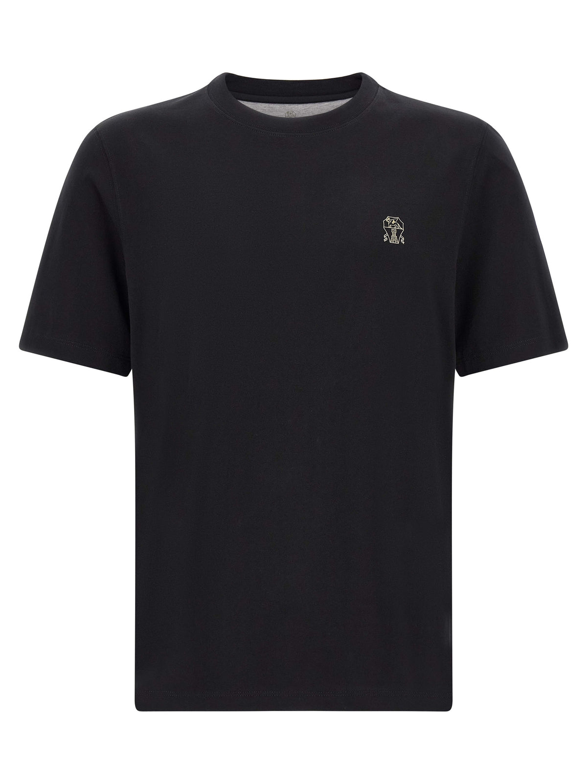 BRUNELLO CUCINELLI Brunello Cucinelli Men Logo Embroidery T-Shirt