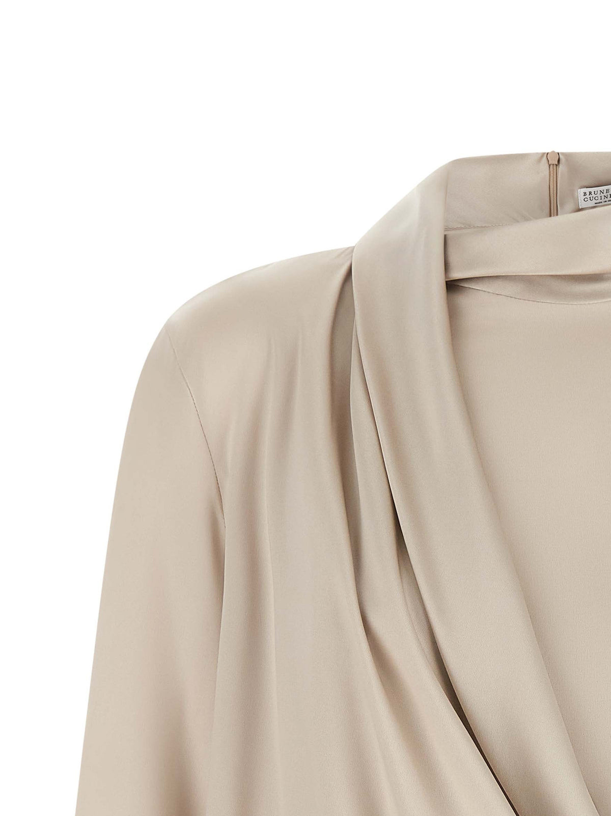 BRUNELLO CUCINELLI Brunello Cucinelli Women Asymmetric Draped Blouse
