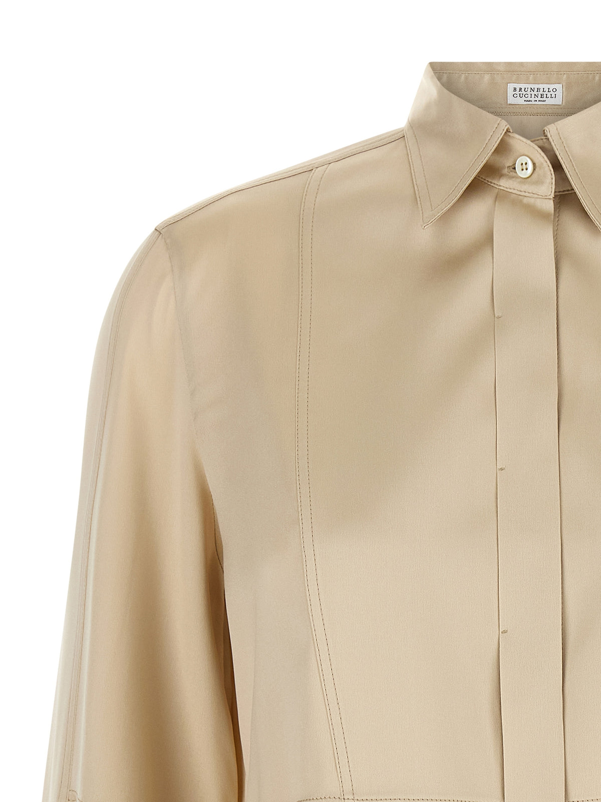 BRUNELLO CUCINELLI Brunello Cucinelli Women Satin Silk Shirt