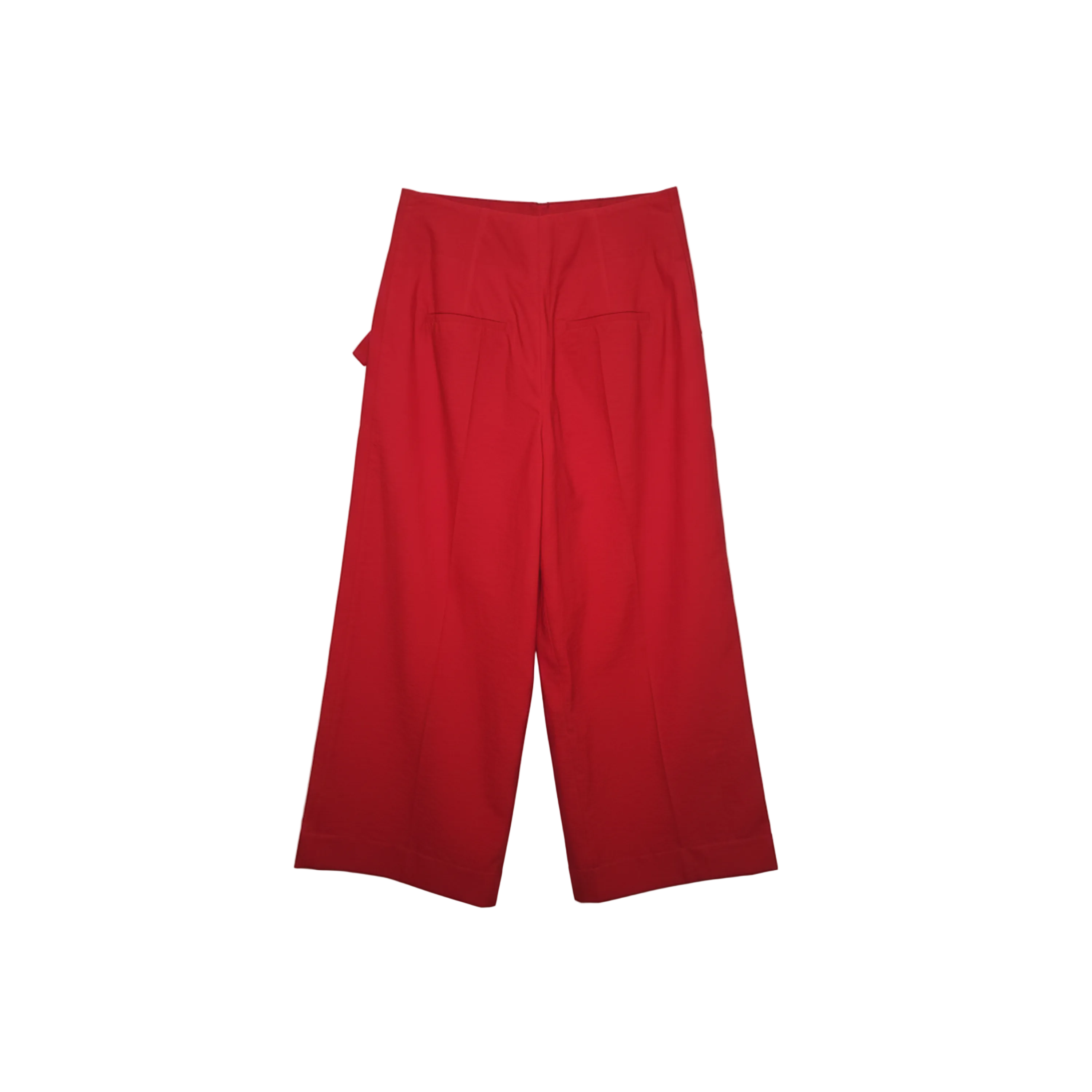 Brunello Cucinelli Textured Cotton Cropped Trousers with Tie Belt
