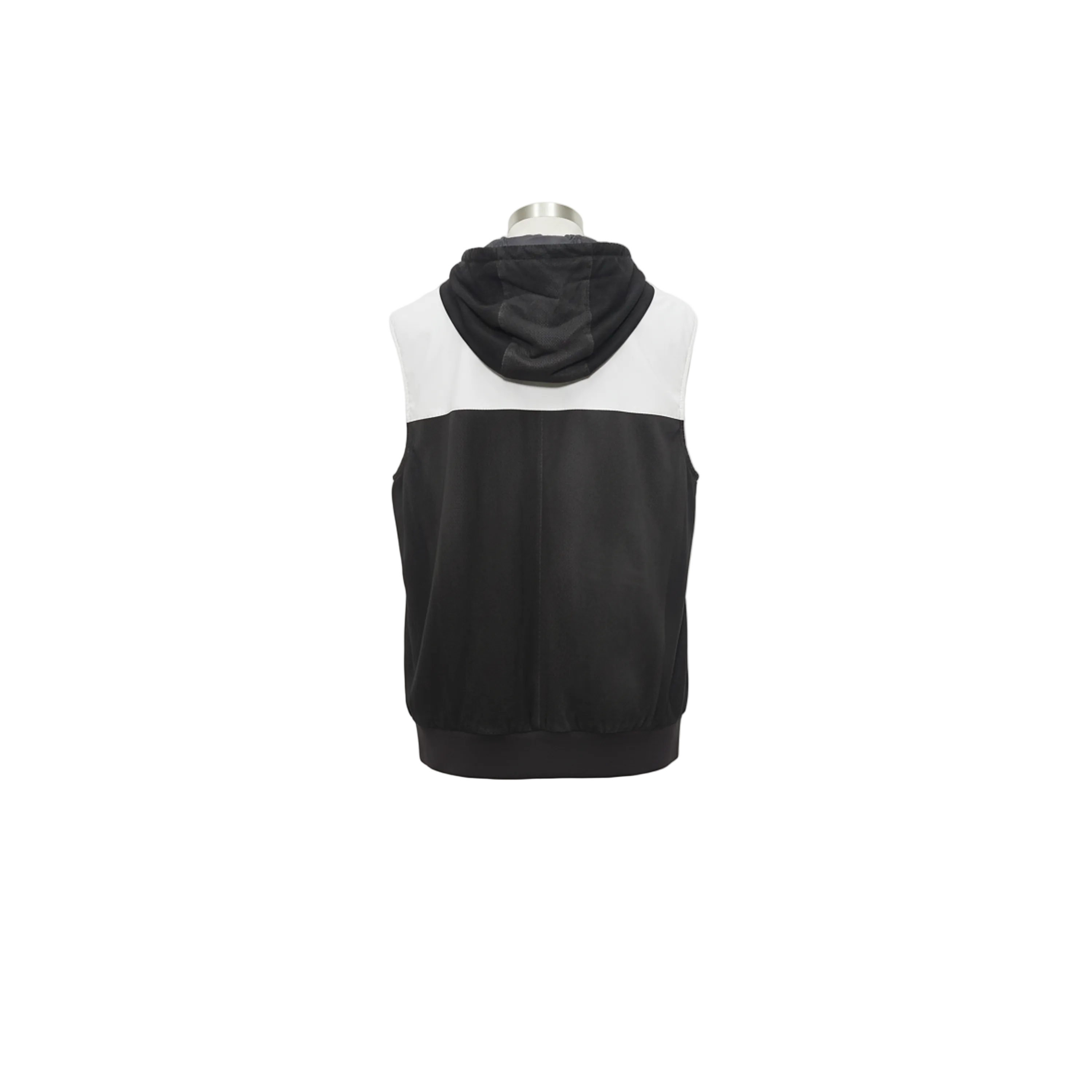 Brunello Cucinelli Perforated Mesh Two-Tone Hooded Gilet