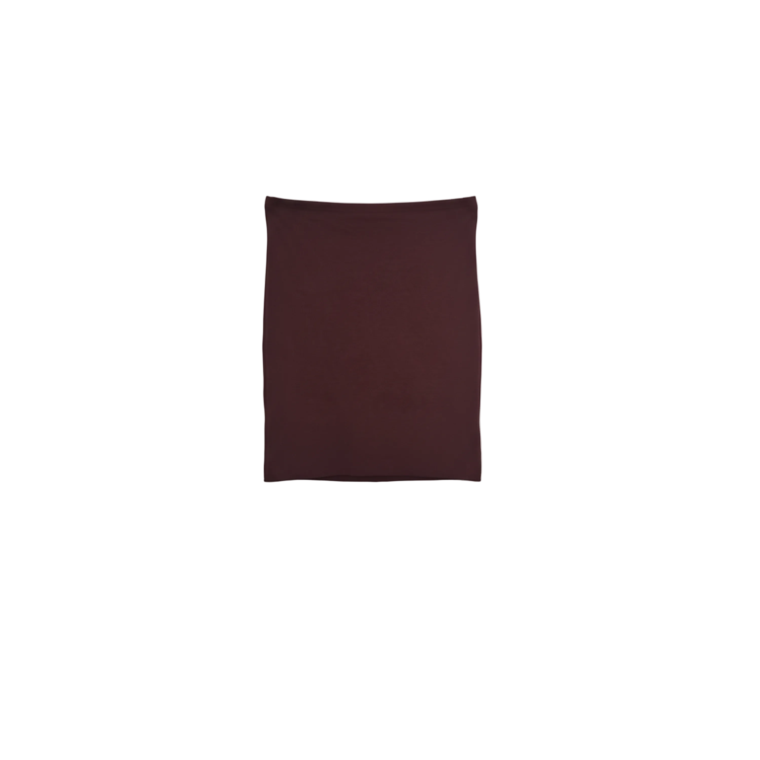 Brunello Cucinelli Womens Cotton Strapless Maroon Top