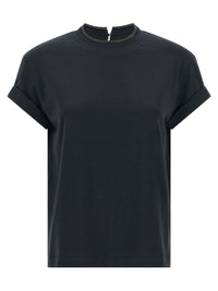 BRUNELLO CUCINELLI Brunello Cucinelli Women 'Shiny Collar' T-Shirt
