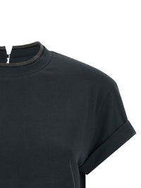 BRUNELLO CUCINELLI Brunello Cucinelli Women 'Shiny Collar' T-Shirt