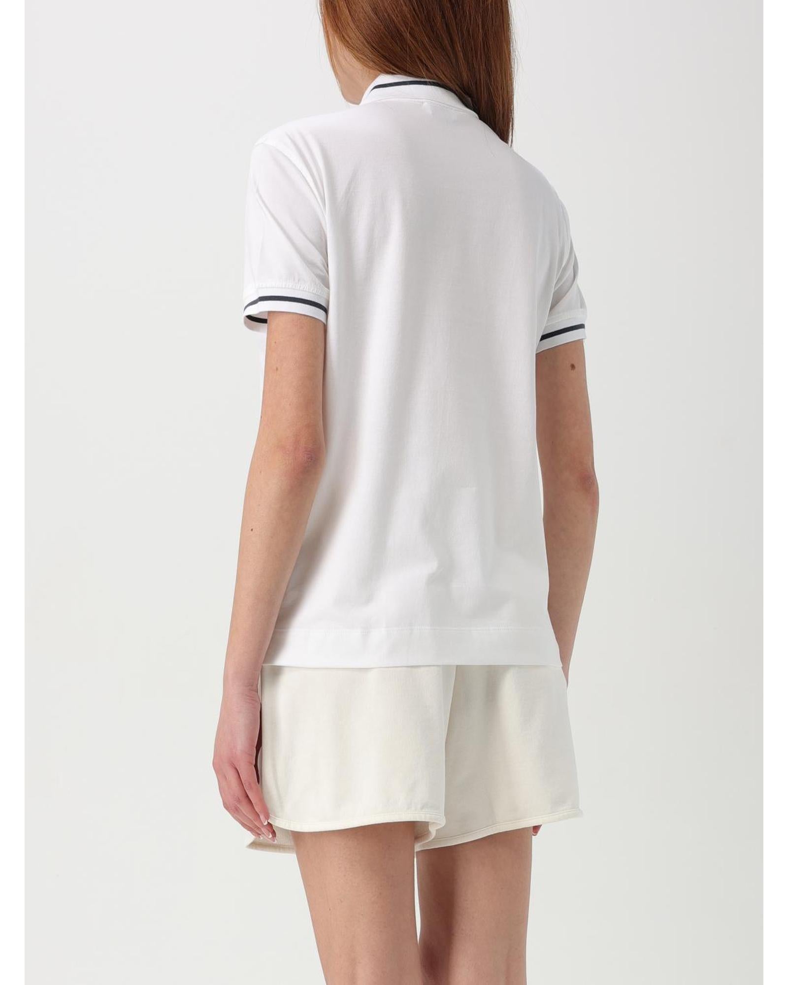 Brunello Cucinelli Short Sleeve Polo Shirt Women White