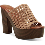 Shelbie 2 Womens Woven Slip On Heels