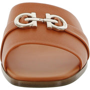 Oria 10 Womens Leather Embellished Slide Sandals