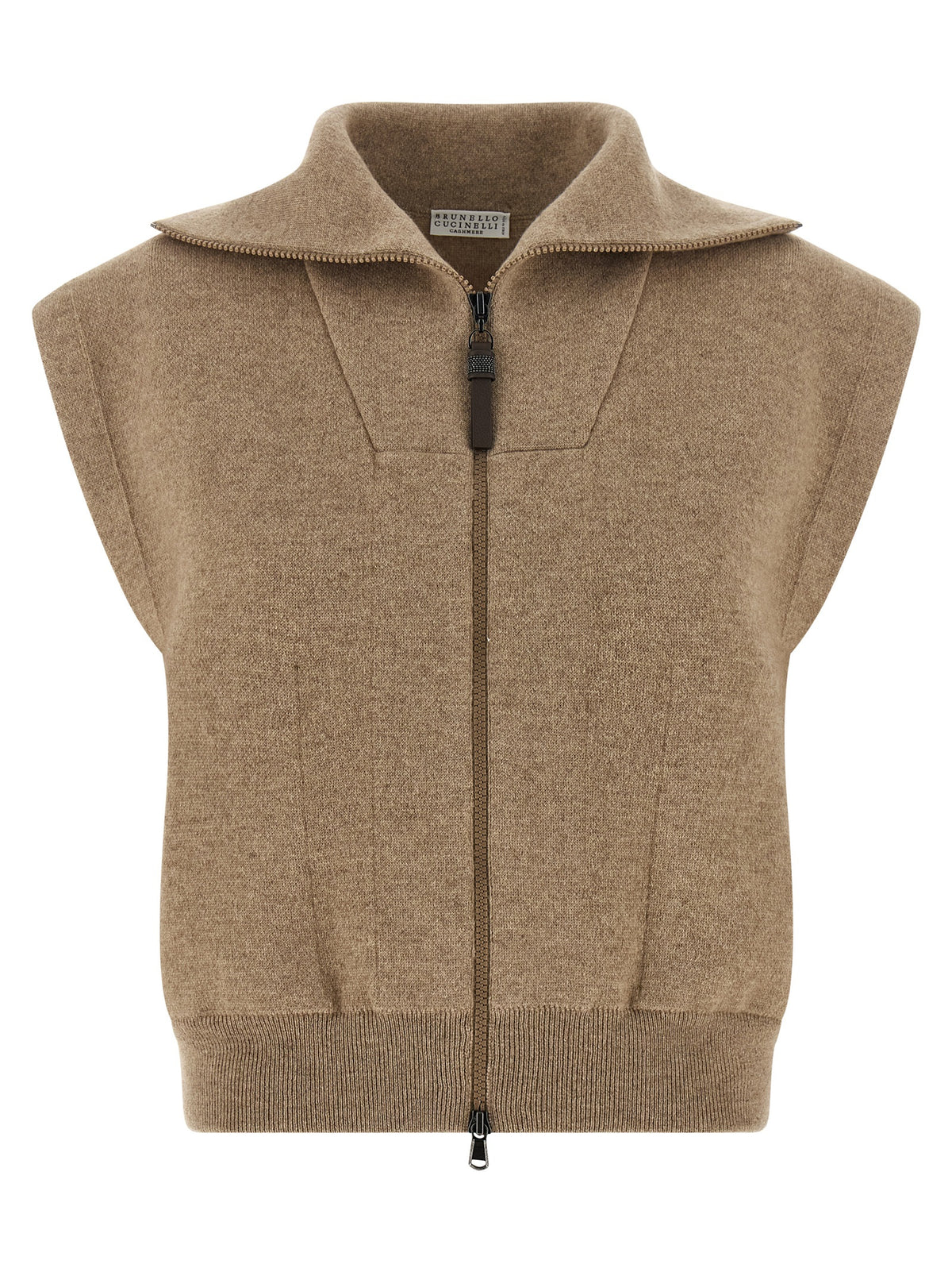 Brunello Cucinelli Women 'Shiny Zipper Pull' Vest