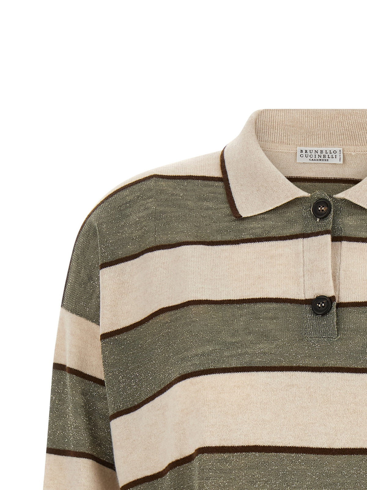 BRUNELLO CUCINELLI Brunello Cucinelli Women 'Sparkling Stripes' Polo Shirt