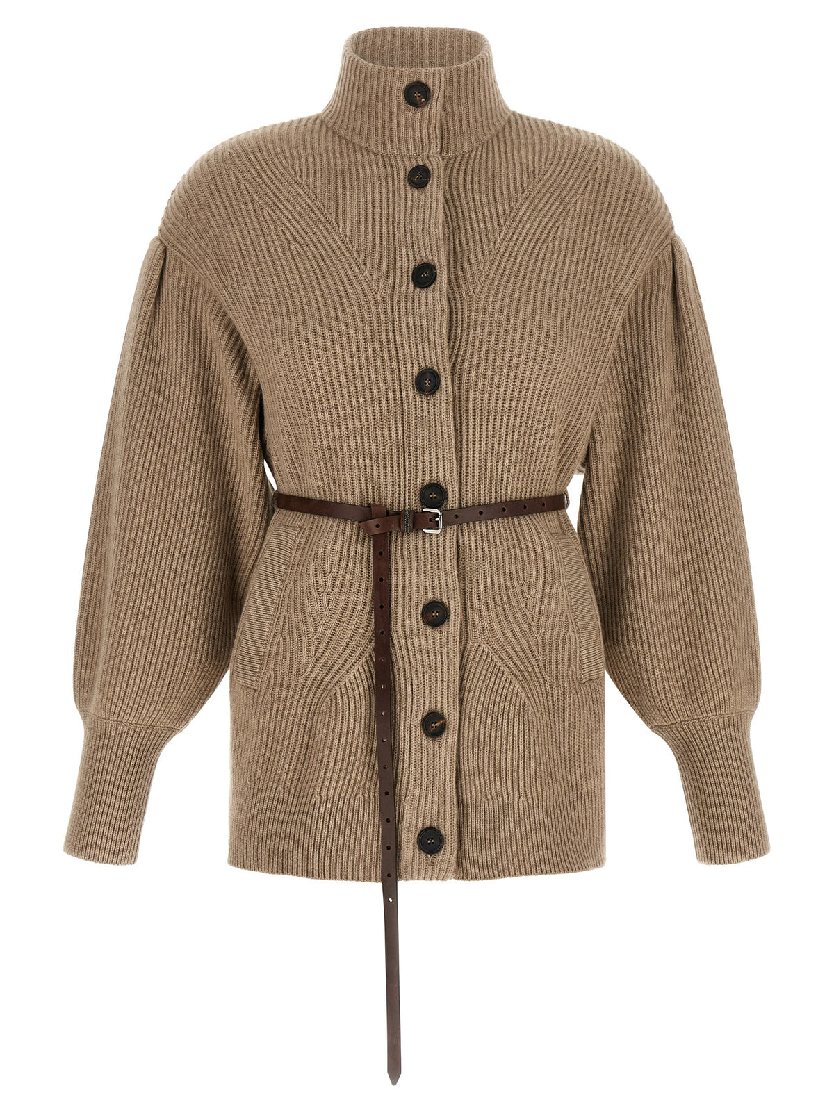 BRUNELLO CUCINELLI Brunello Cucinelli Women English Half-Ribbed Cardigan