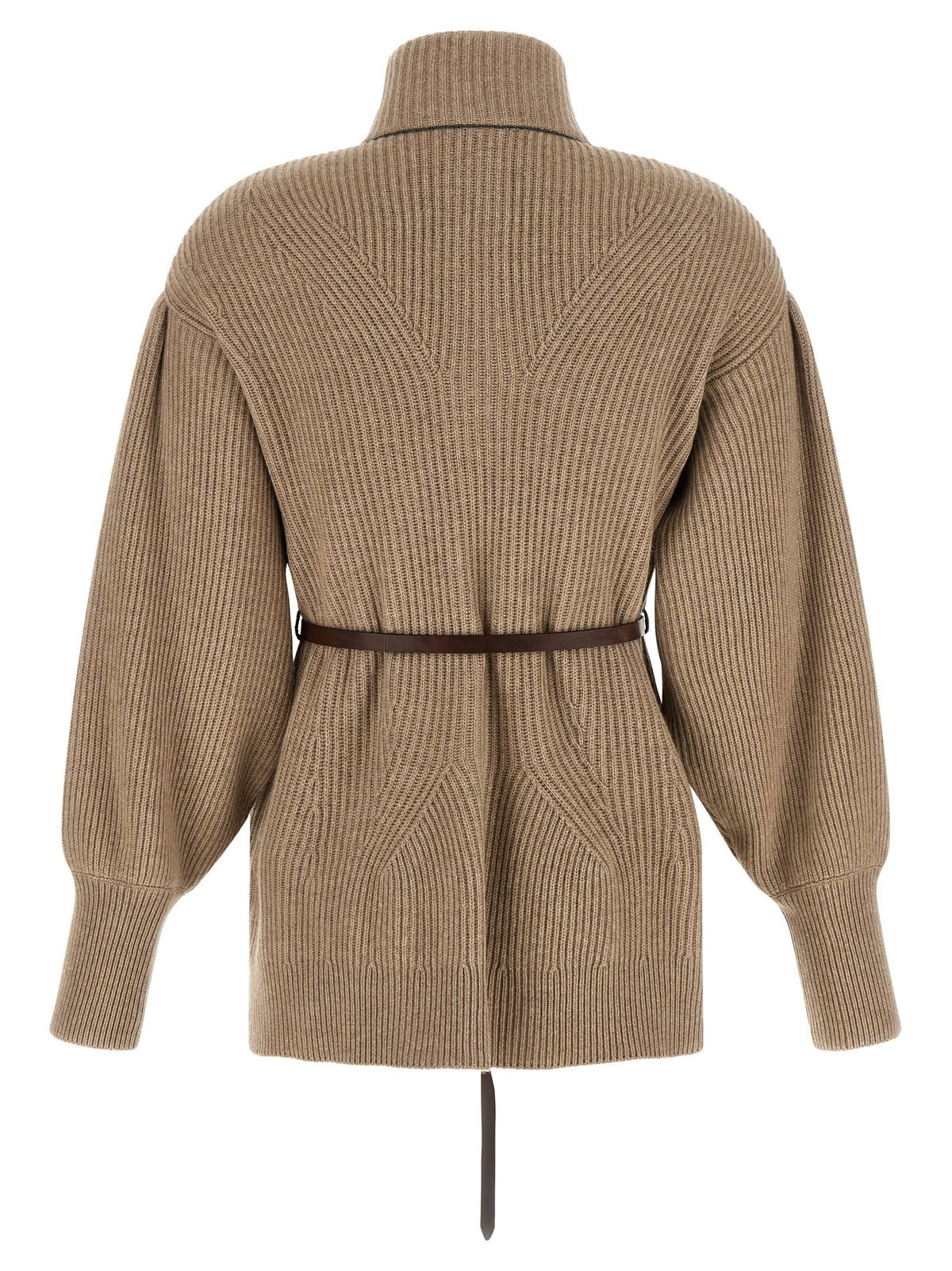 BRUNELLO CUCINELLI Brunello Cucinelli Women English Half-Ribbed Cardigan