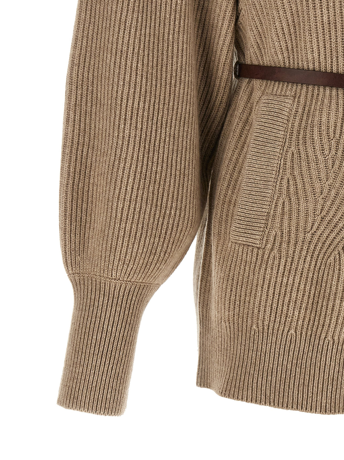 BRUNELLO CUCINELLI Brunello Cucinelli Women English Half-Ribbed Cardigan