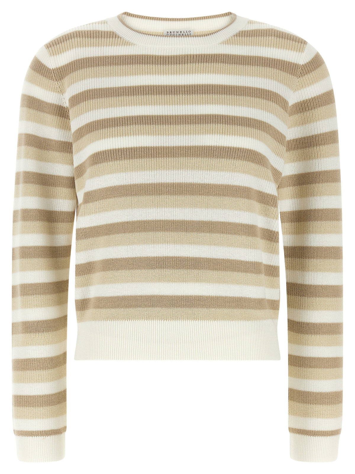 BRUNELLO CUCINELLI Brunello Cucinelli Women Striped Cotton Sweater