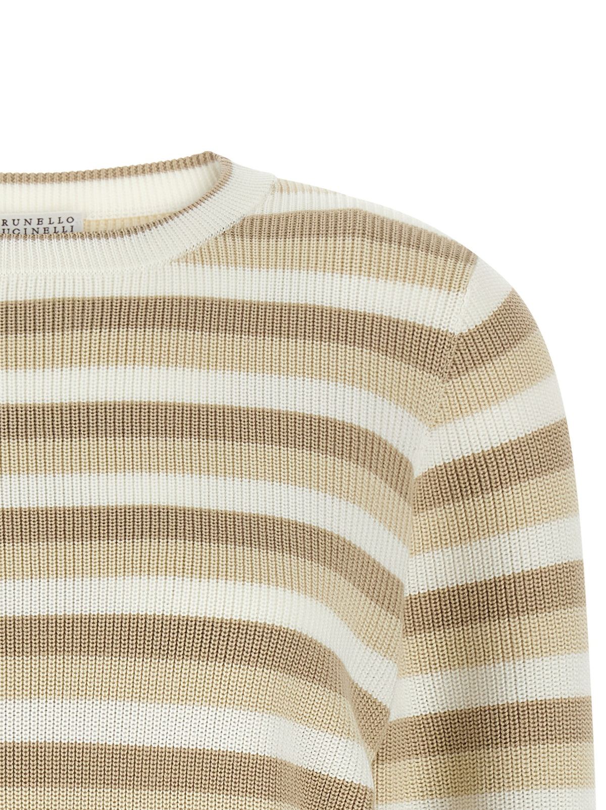 BRUNELLO CUCINELLI Brunello Cucinelli Women Striped Cotton Sweater
