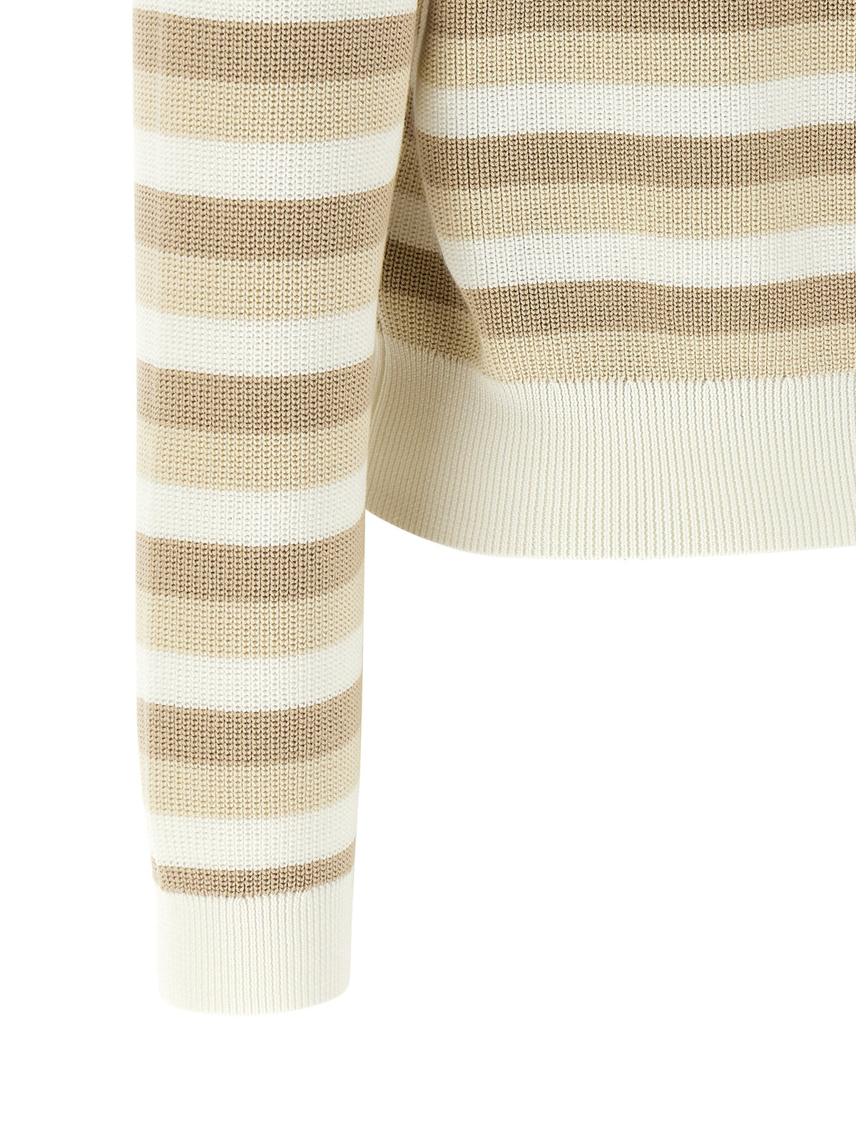 BRUNELLO CUCINELLI Brunello Cucinelli Women Striped Cotton Sweater