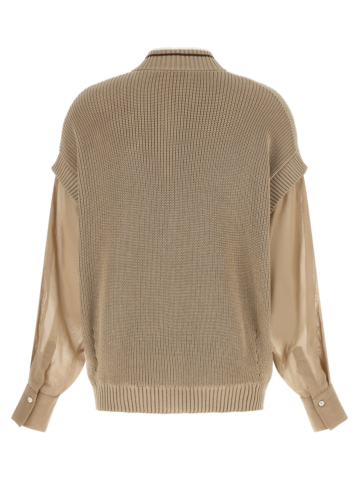 BRUNELLO CUCINELLI Brunello Cucinelli Women Organza Sleeve Cardigan