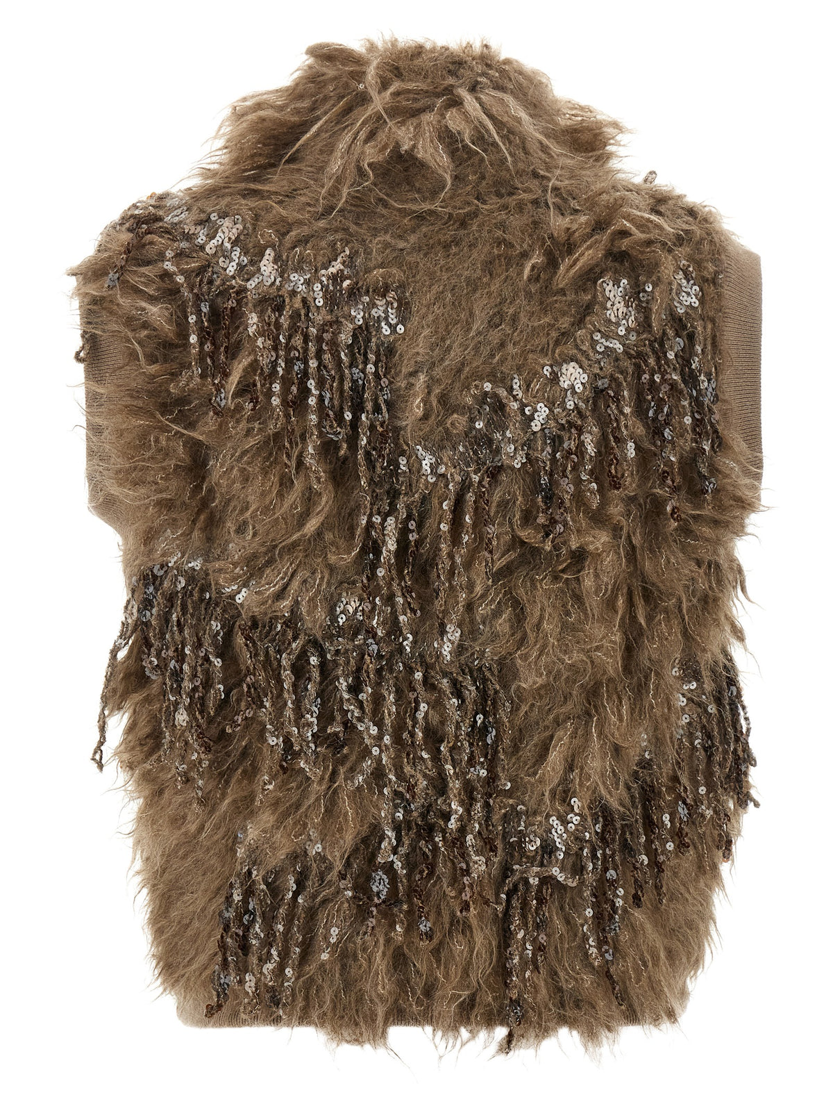 Brunello Cucinelli Women 'Dazzling Moss Embroidery' Vest