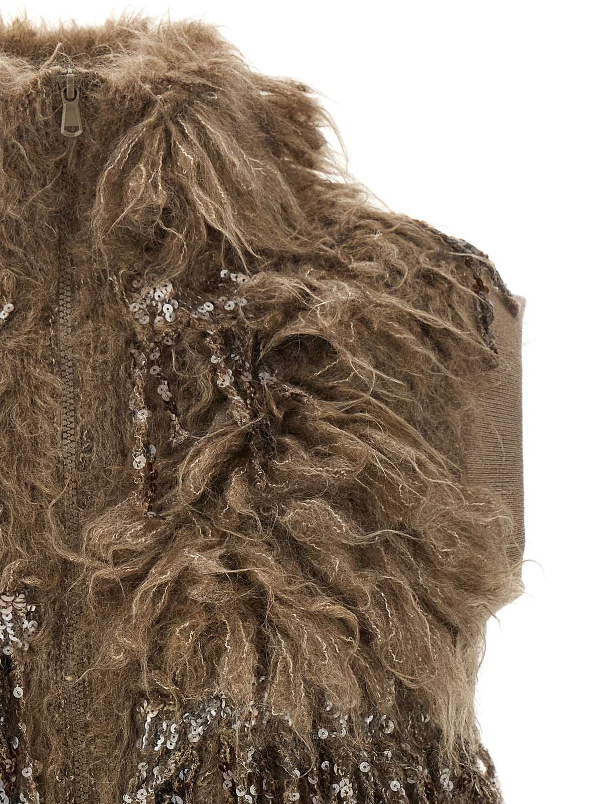 Brunello Cucinelli Women 'Dazzling Moss Embroidery' Vest