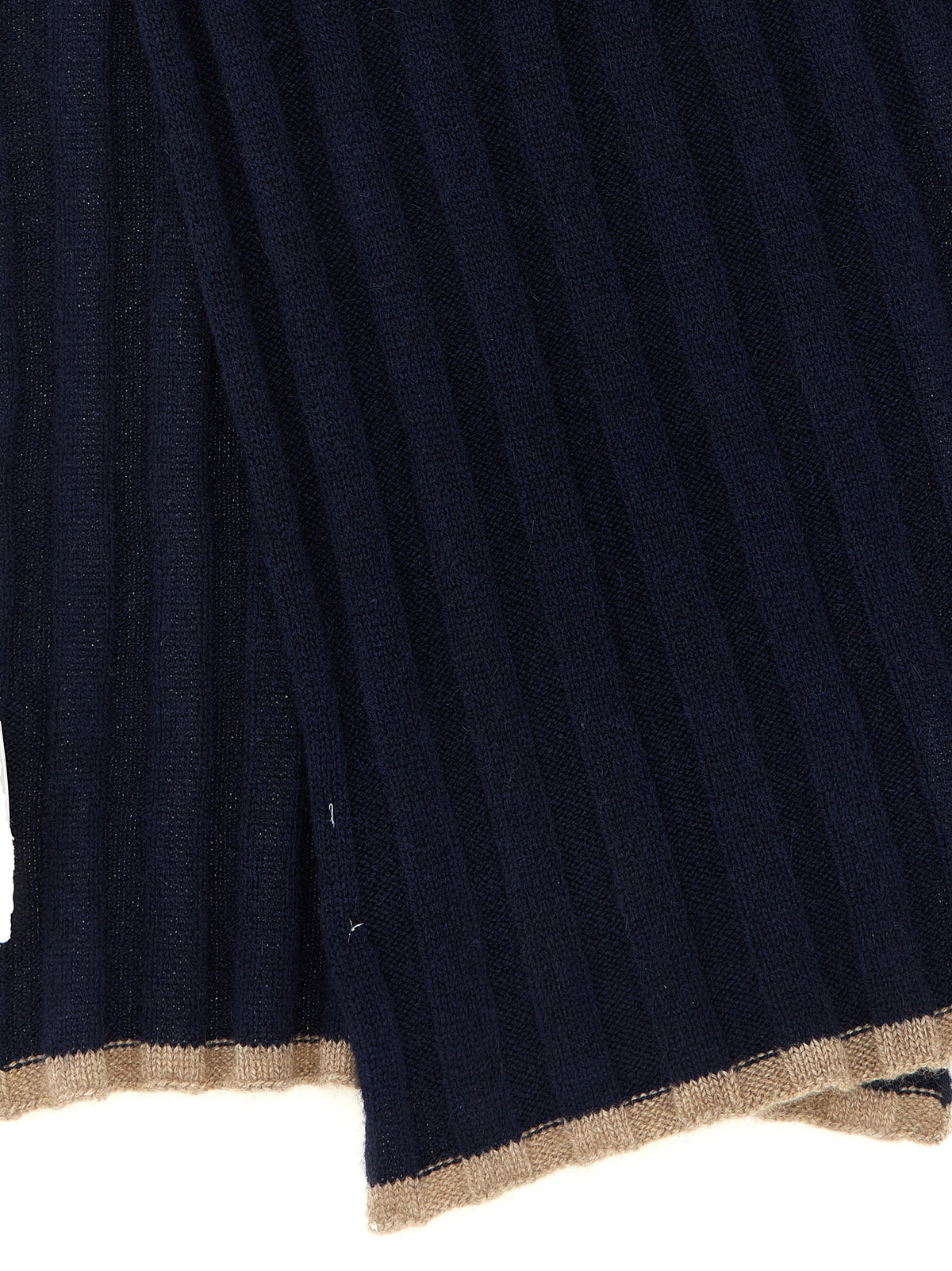 BRUNELLO CUCINELLI Brunello Cucinelli Men Ribbed Cashmere Knit Scarf