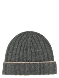 Brunello Cucinelli Men Cashmere Turn-Up Beanie