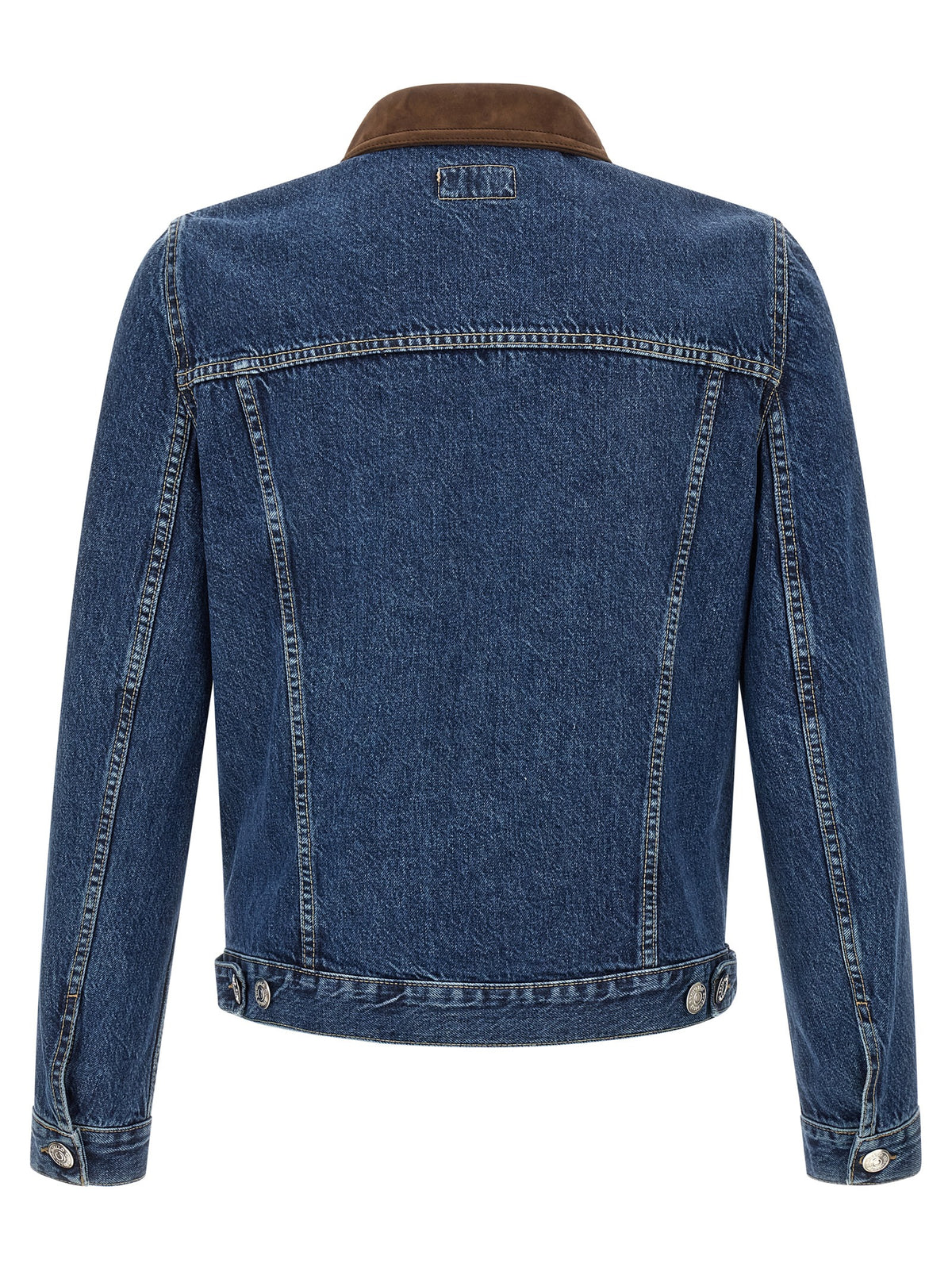 Brunello Cucinelli Men Denim And Suede Jacket