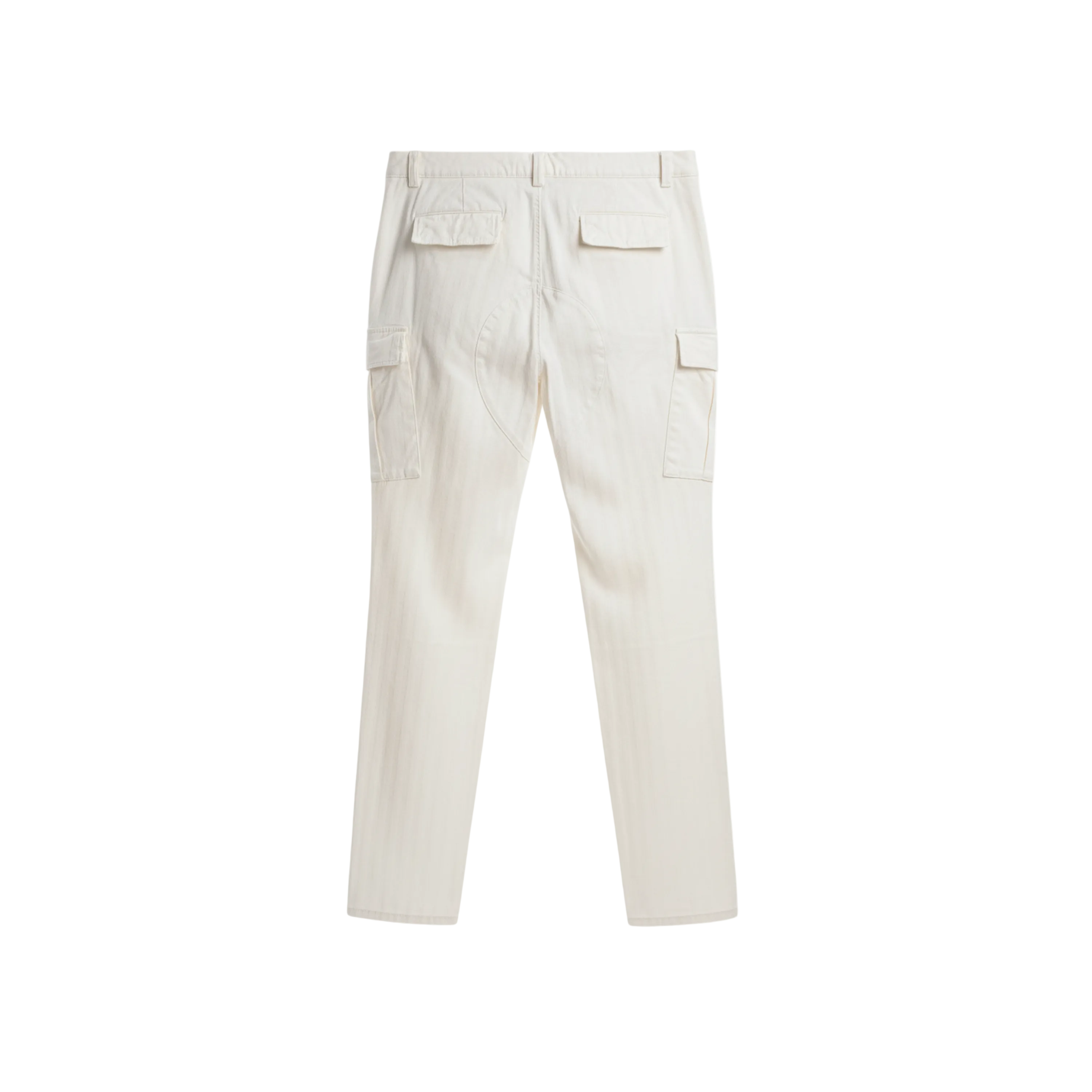 Brunello Cucinelli Cotton Herringbone Cargo Pants White