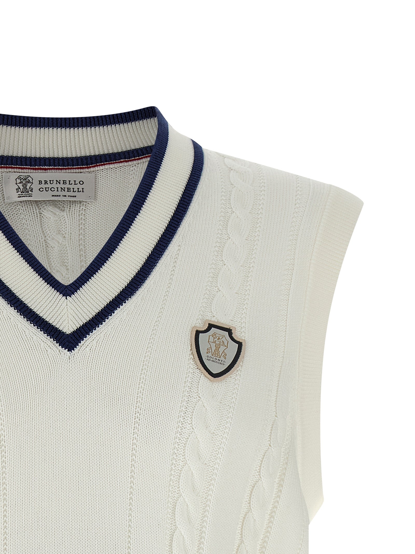 Brunello Cucinelli Men Cotton Braided Vest – Bluefly