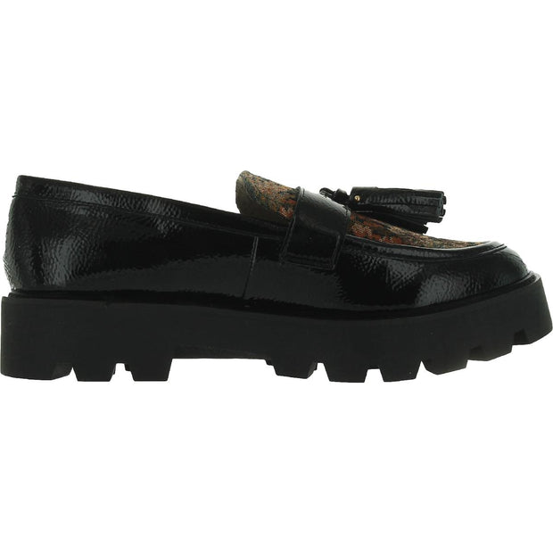Balinna Womens Patent Loafer Heels