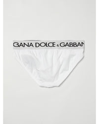 Dolce & Gabbana Logo Waistband Briefs Men White Underwear