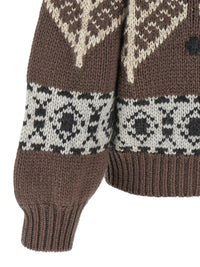 Brunello Cucinelli Women Brown 'Nordic Heritage' Sweater