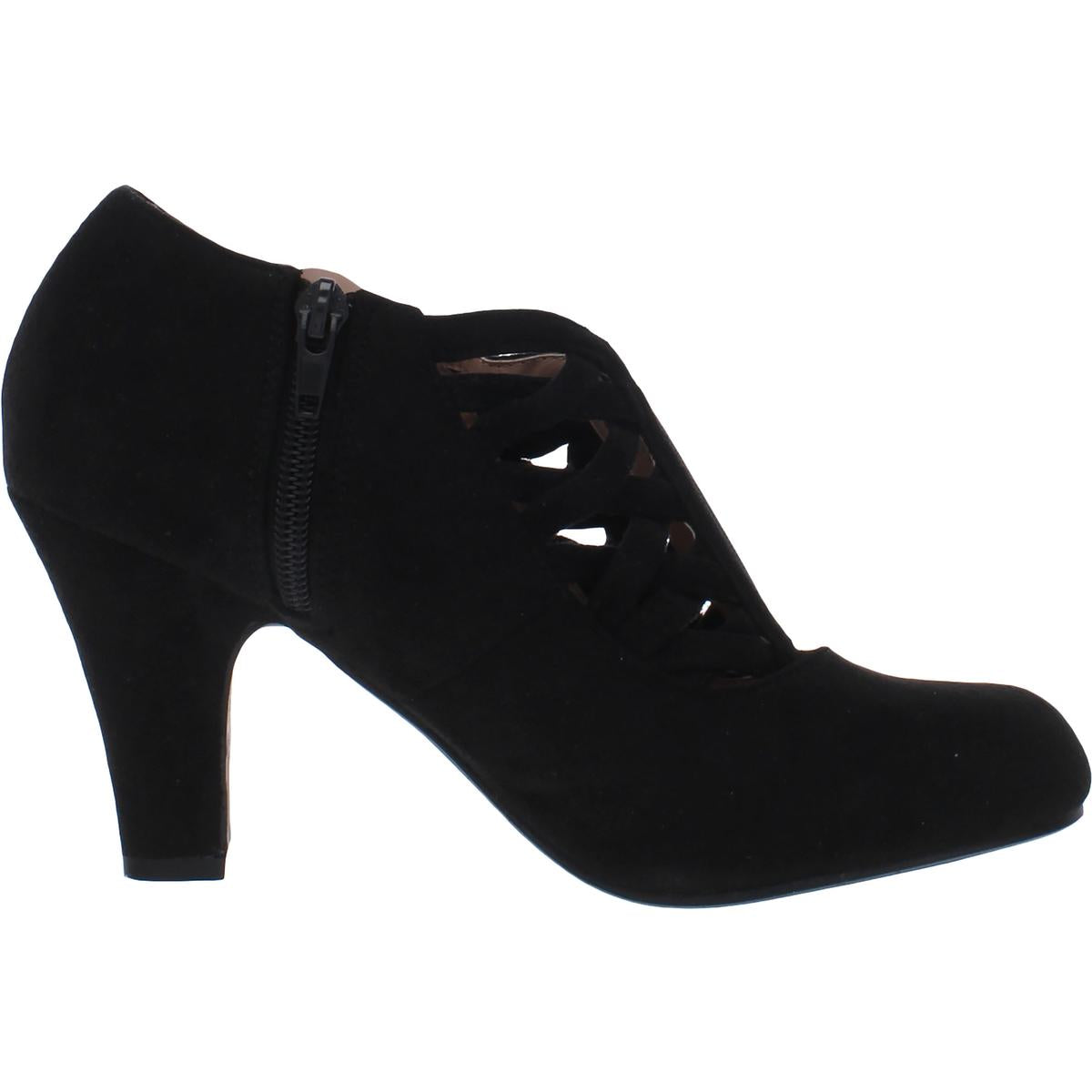 Piper Womens Faux Suede Cut-Out Shooties