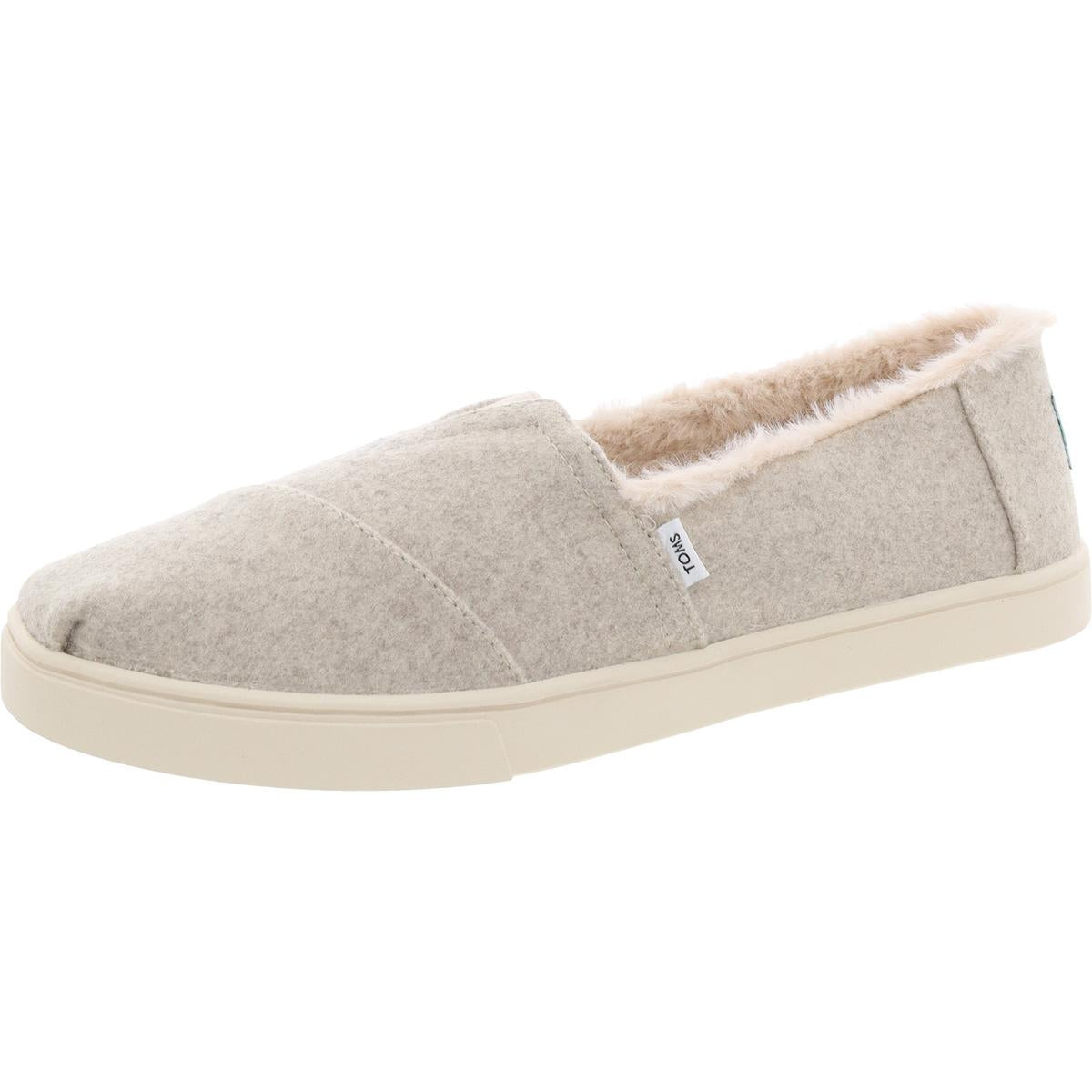 Womens Faux Fur Lined Manmade Loafers