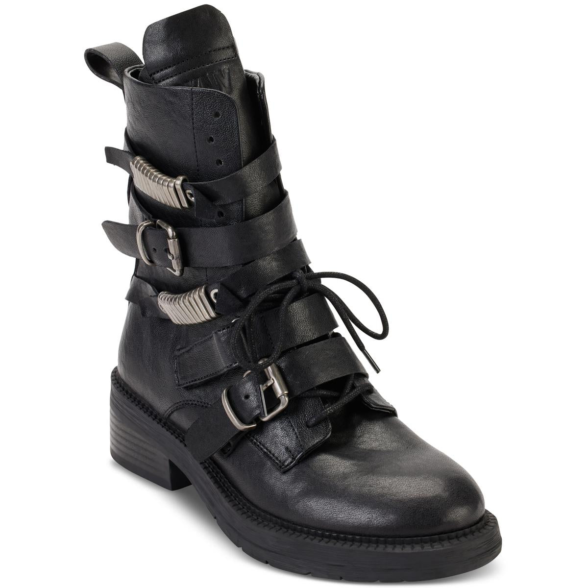 Ita  Womens Leather Strappy Ankle Boots