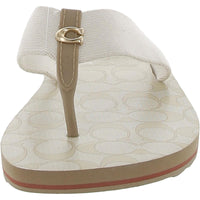 Zoe Webbed Womens Thong Slip On Flip-Flops