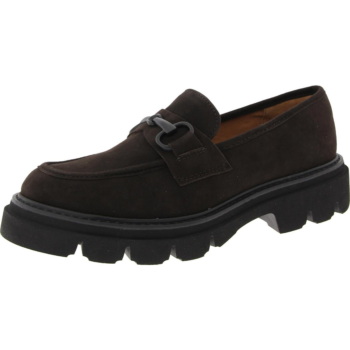 Womens Solid Leather Loafers