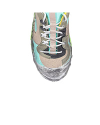 Maison Margiela Retro Fit Distressed Sneakers Men Green