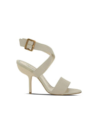 Manolo Blahnik Ankle Strap Heel Sandals Women White