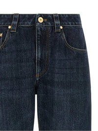 Brunello Cucinelli Women 'Shiny Bartack' Jeans