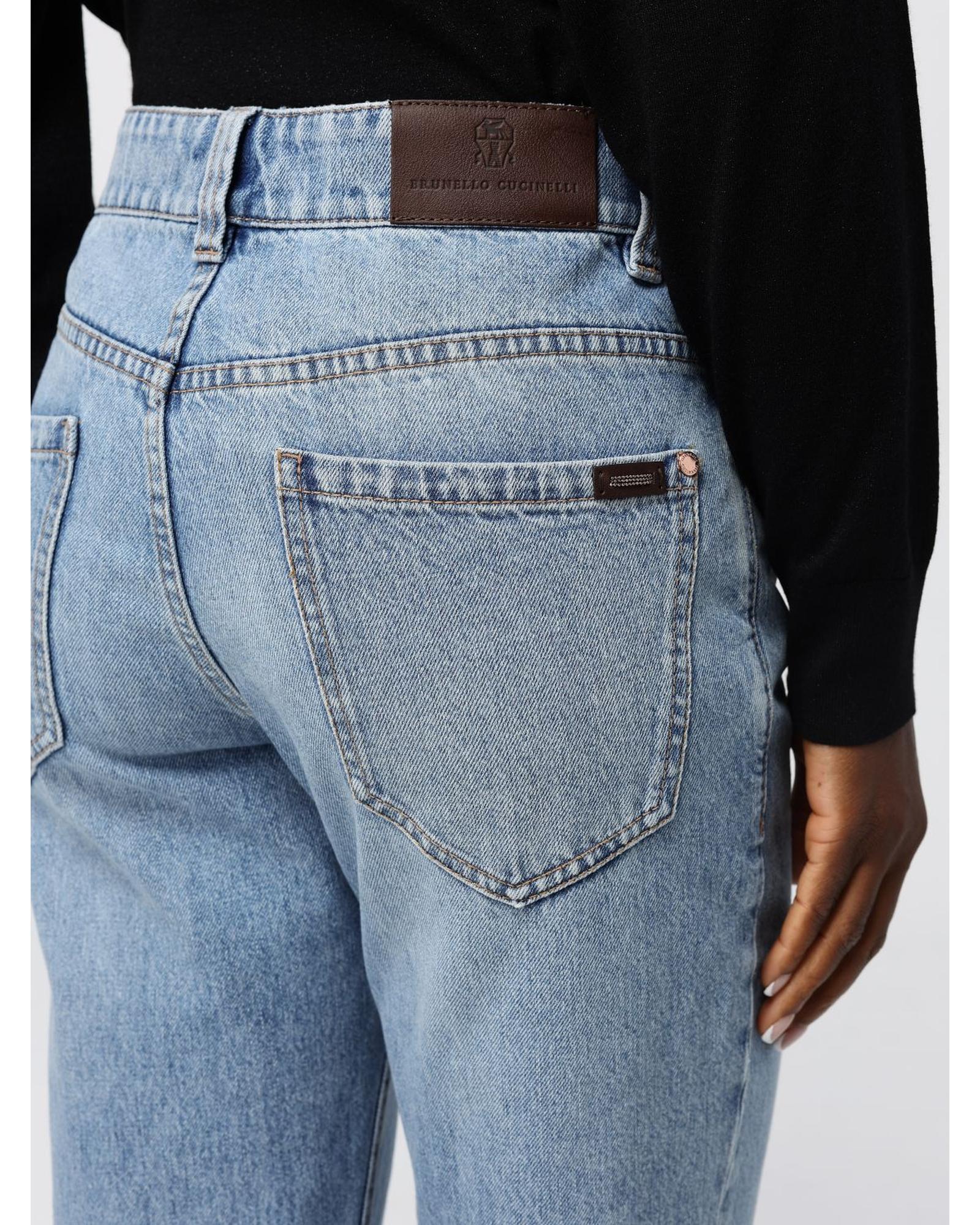 デニム・ジーパン BRUNELLO CUCINELLI Women Denim Pants MA095P5847C8926 Blue Brunello Cucinelli Denim Jeans - Blue - Women | MA095P5847C8926