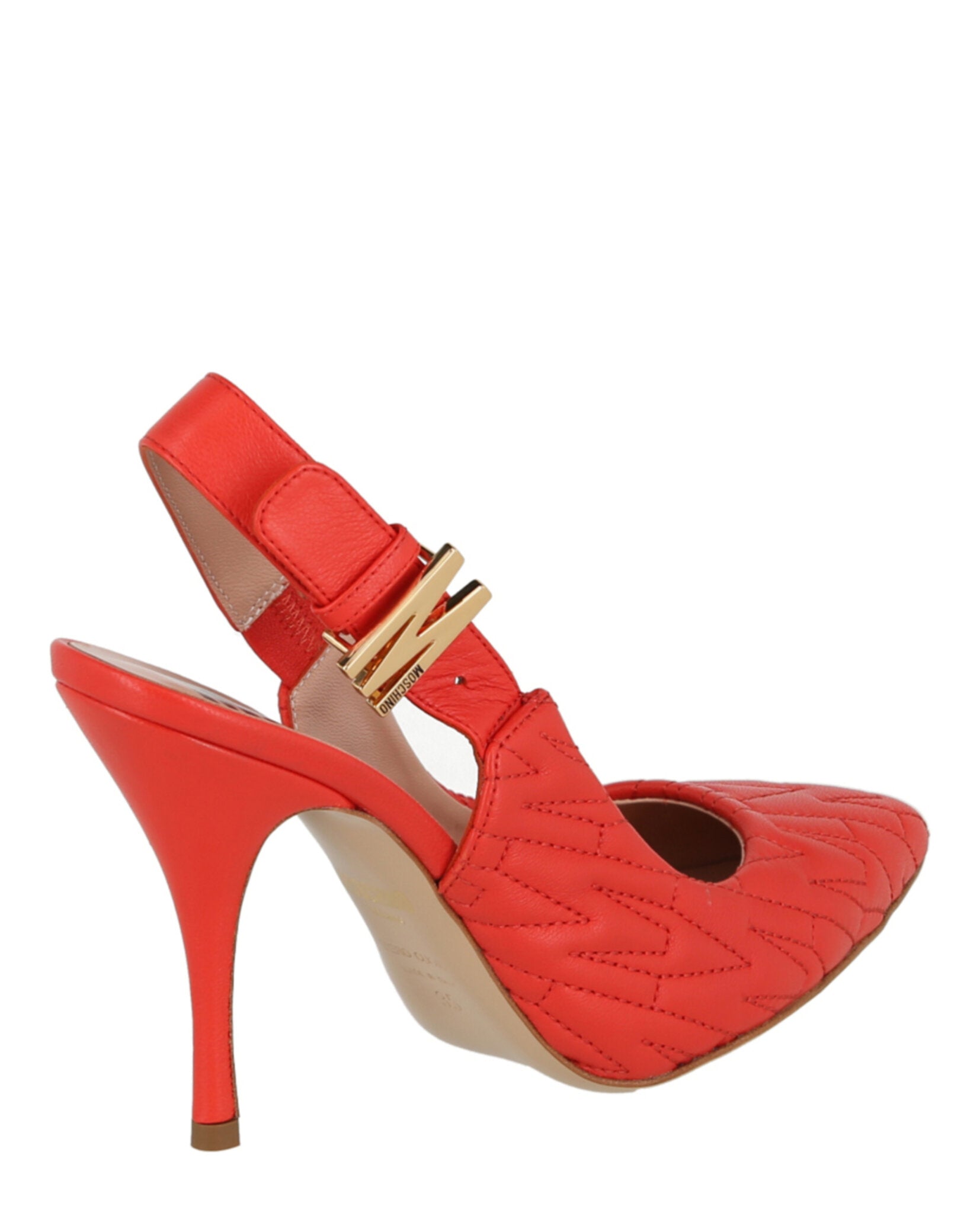 Moschino Womens M-Quilted Slingback Pumps
