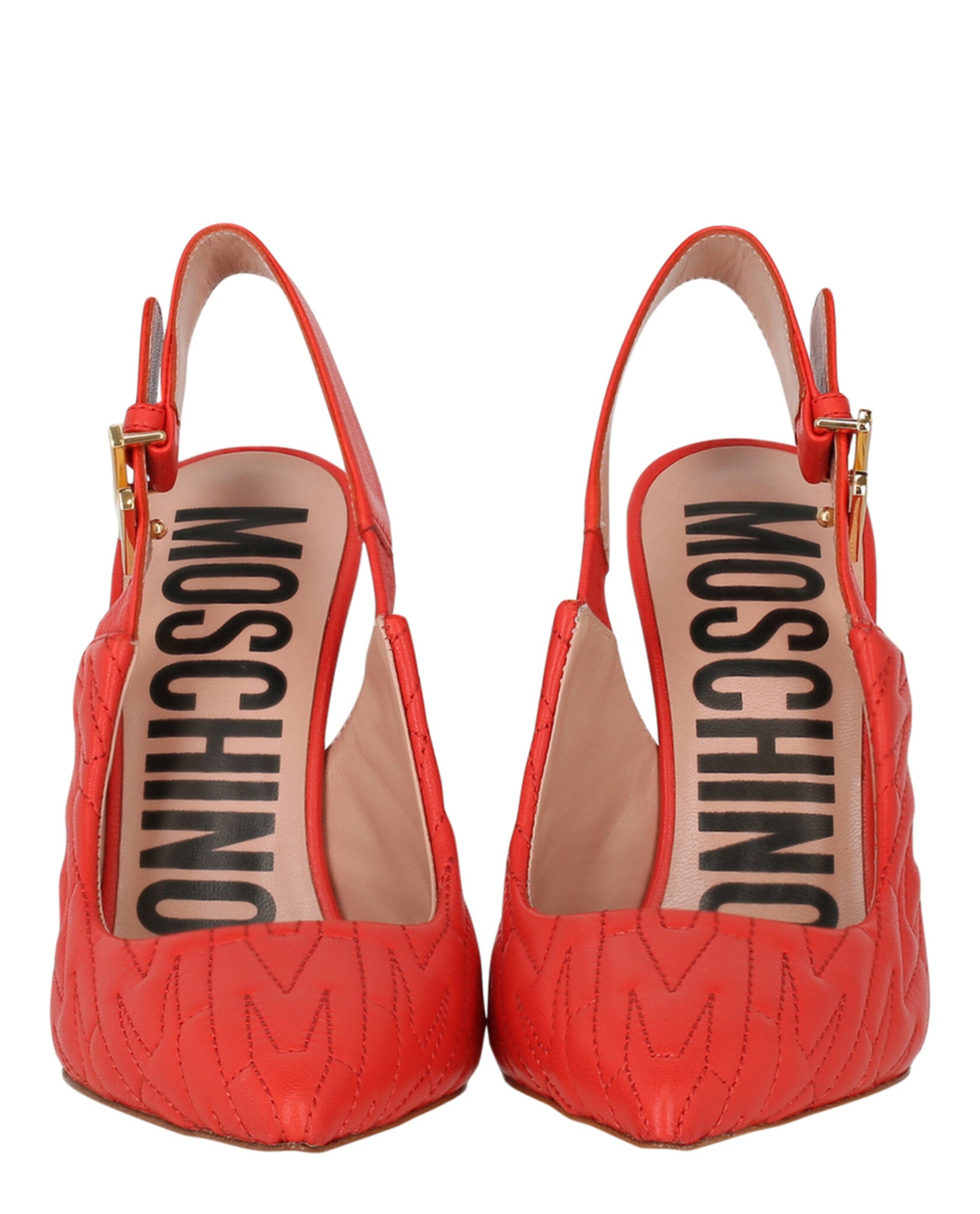 Moschino Womens M-Quilted Slingback Pumps